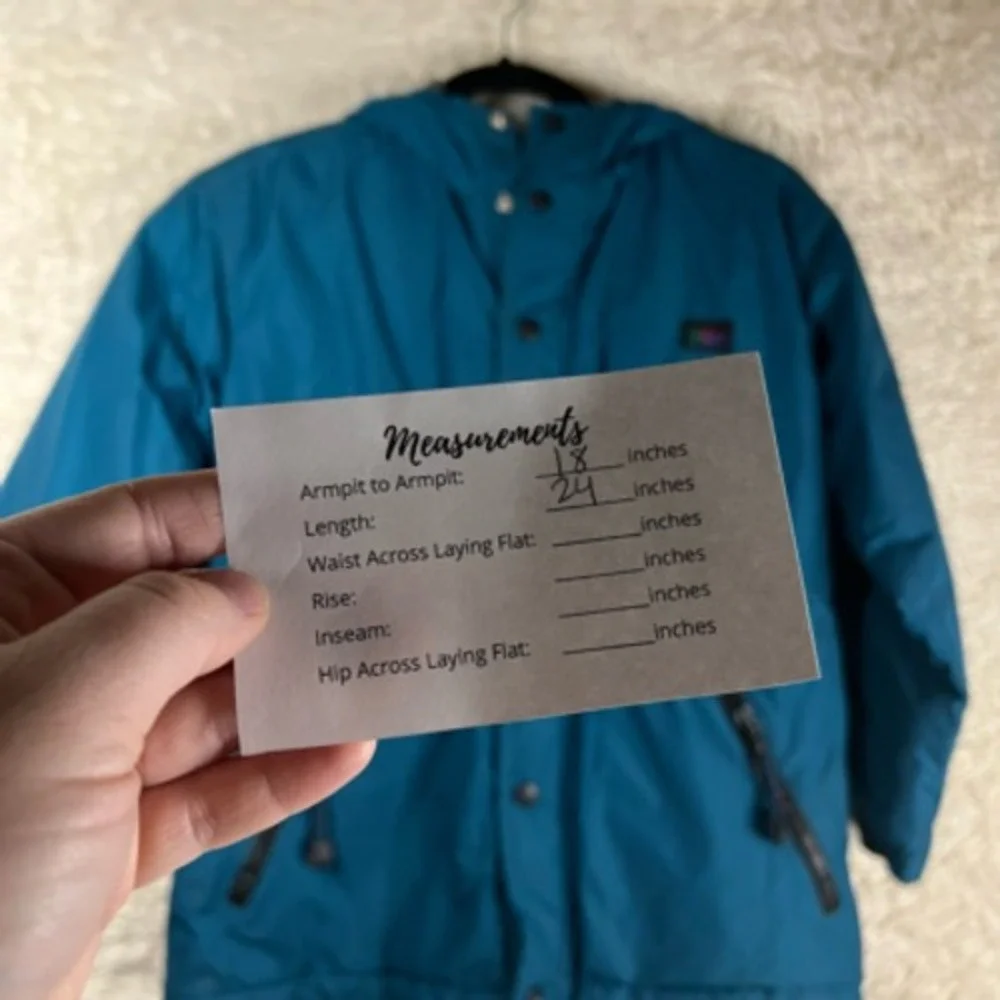REI‎ Girls Jacket Teal Blue Zip Pockets Snap Buttons Hooded Long Sleeve M 8/10